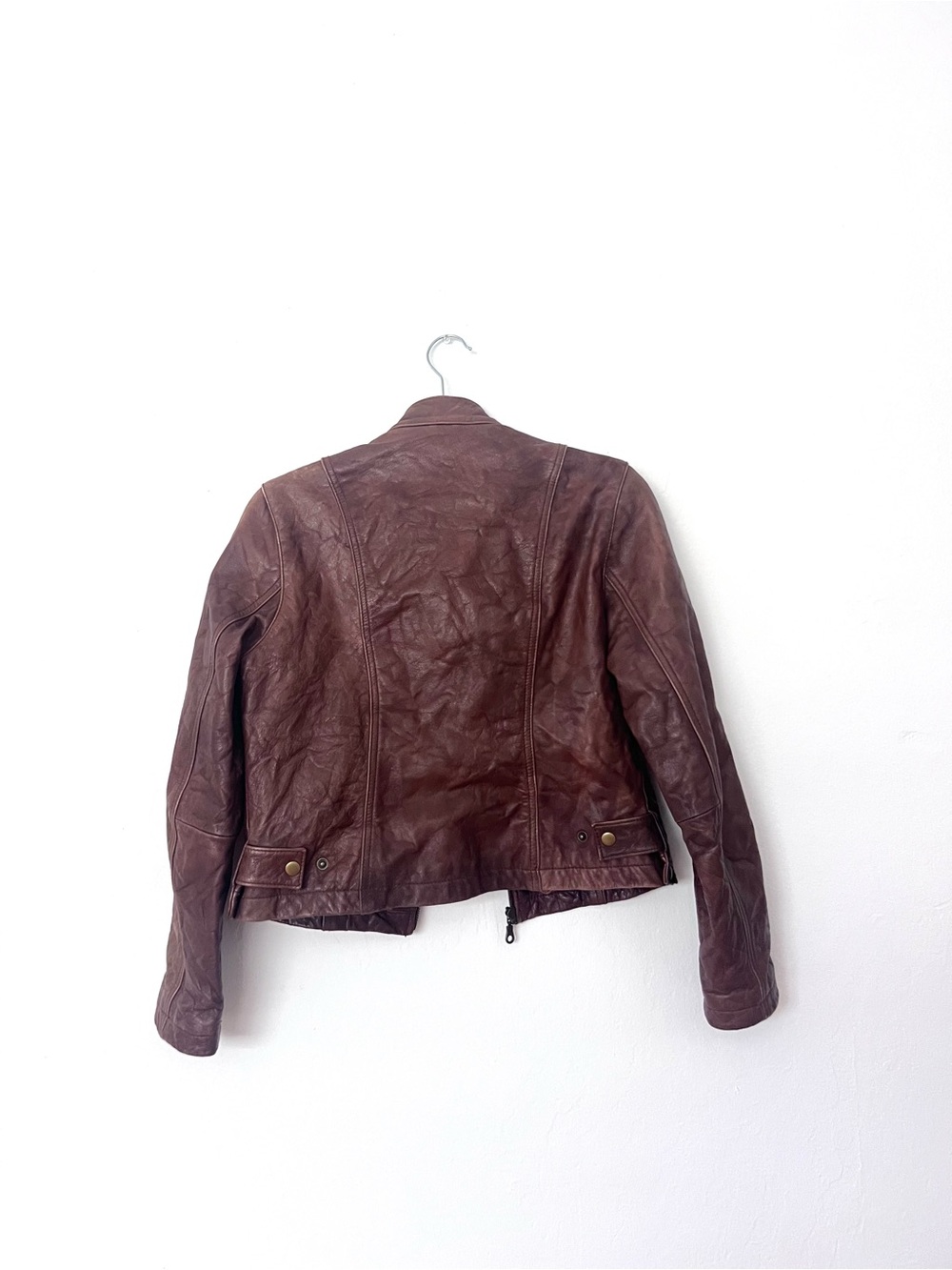 Wilsons Maxima Vintage Brown Genuine Leather Jacket - Picture 7 of 9